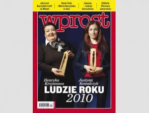Henryka Krzywonos i Justyna Kowalczyk na okładce Wprost