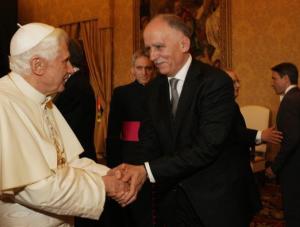 Benedykt XVI i Tadeusz Lampka