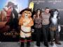 Antonio Banderas i Salma Hayek  z filmowymi postaciami, którym użyczają głosu