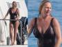 Uma Thurman w kostiumie. Oto kobiece kształty ciężarnej gwiazdy