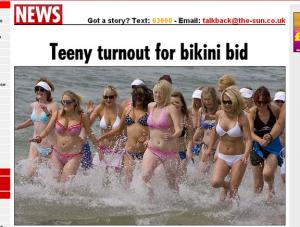 Tak się skończyło bicie rekordu w bikini