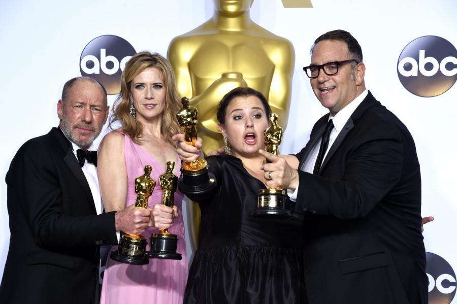Oscary 2016 – najlepszy film: "Spotlight", Michael Sugar, Steve Golin, Nicole Rocklin, Blye Pagon Faust