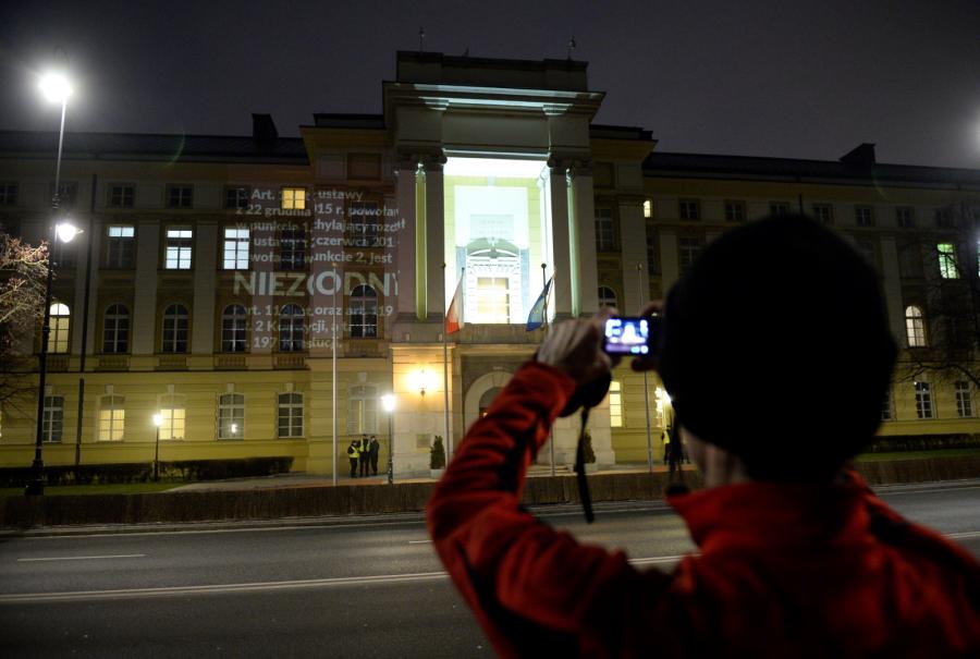 Protest przed Kancelarią Prezesa Rady Ministrów