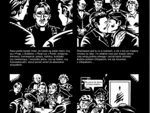 Plansza z antologii  quot;W sąsiednich kadrach - Polacy i Czesi o sobie w komiksie quot;